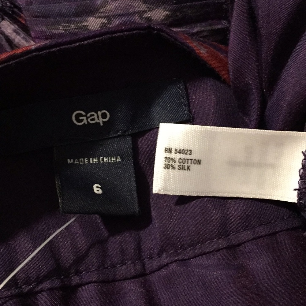 NWT Gap Size 6 cotton & silk Navajo pleated skirt - Picture 7 of 8